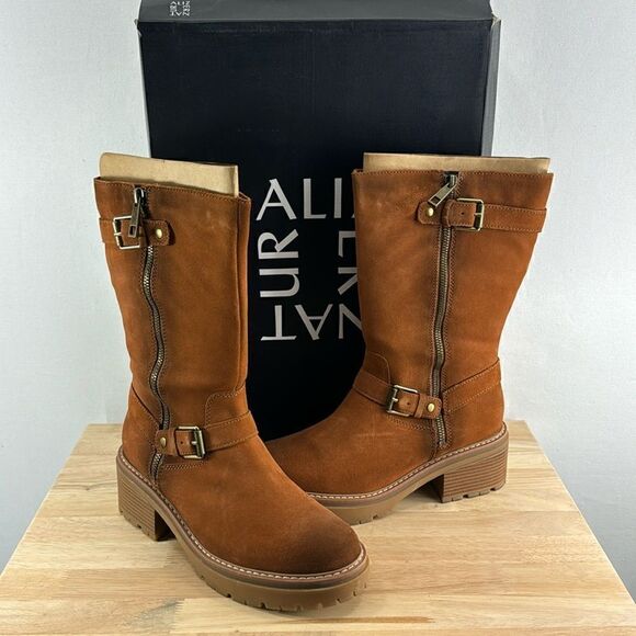 Naturalizer Jagger Boot- Tawny Brown- Size 9 M- NIB